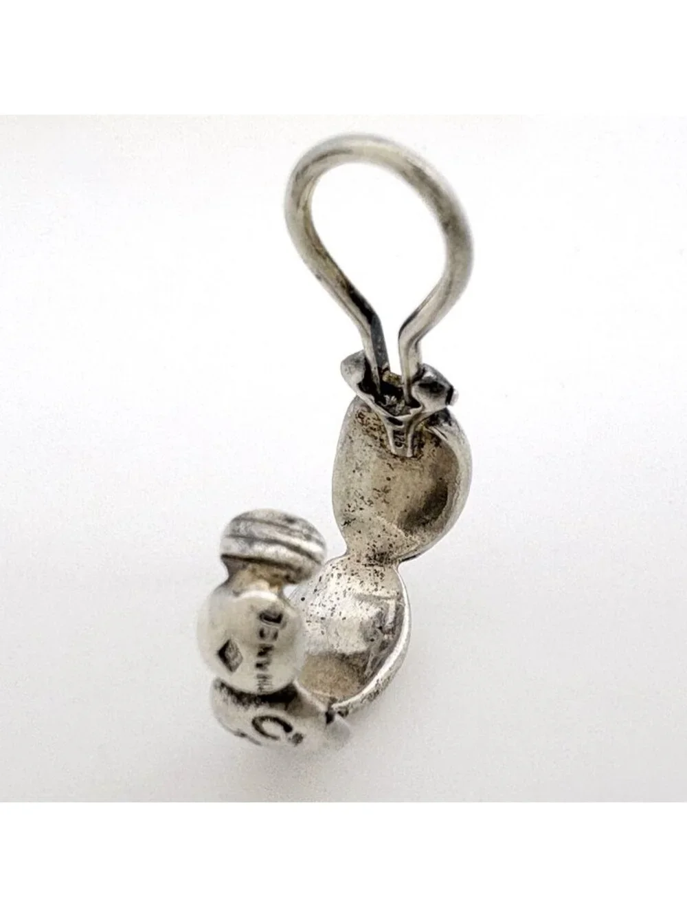 Chanel Logo Earrings 925 Sterling Silver